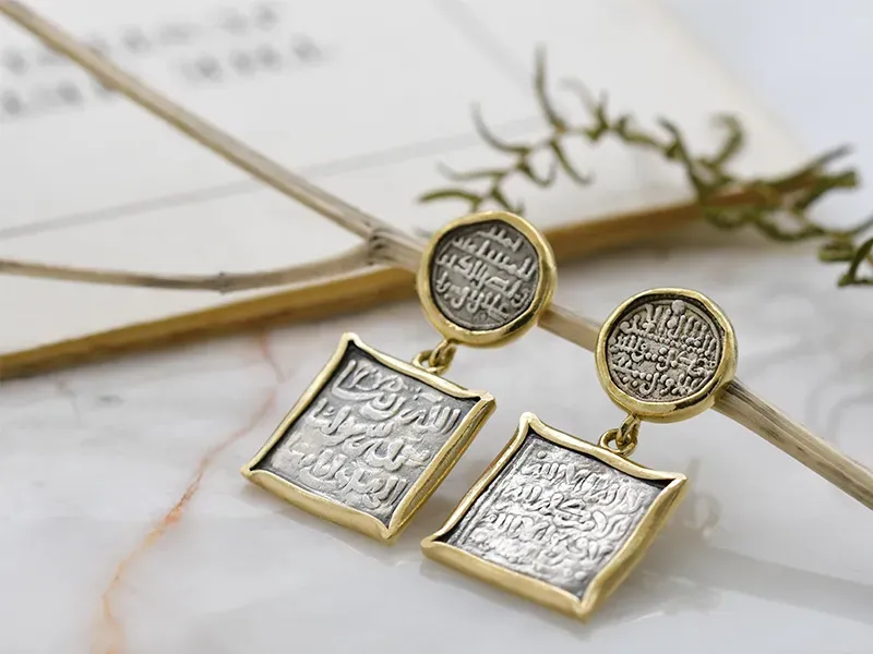 Pendientes con Monedas Arabes Medievales