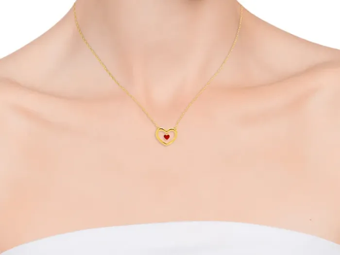 Collar de Plata con Colgante Corazón