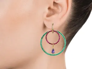 Silver Earrings with Zirconias