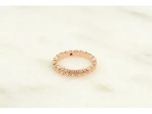 18K Rose Gold Flower Ring