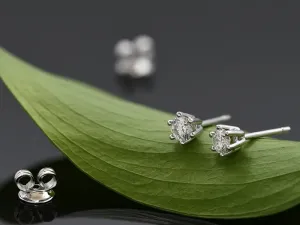 Pendentes de Ouro Branco con Diamantes
