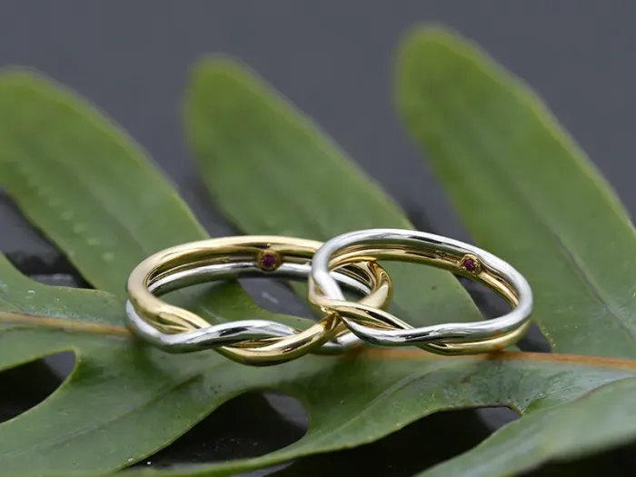 White and Yellow Gold Wedding Ring