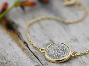 Pulsera de Oro con Moneda Hispano-Árabe