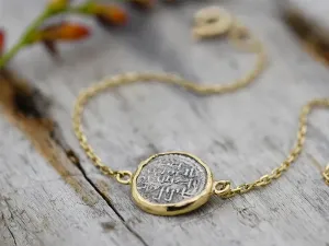 Pulsera de Oro con Moneda Hispano-Árabe