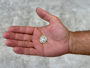 Colgante de Ouro con Moeda Grega