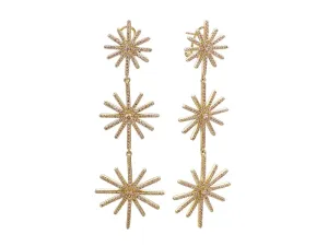 Gold-plated Silver Earrings with Zirconia