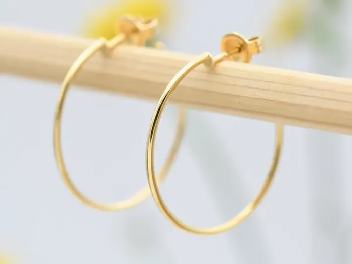 Pendientes de Aro en Oro amarillo