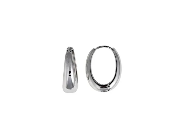 Pendientes de Plata Aro Ovalado