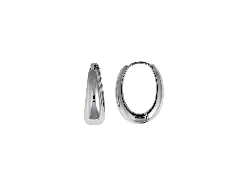 Pendientes de Plata Aro Ovalado