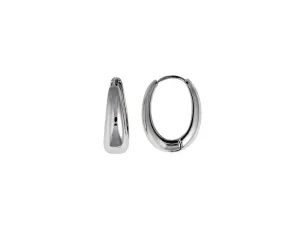 Pendientes de Plata Aro Ovalado