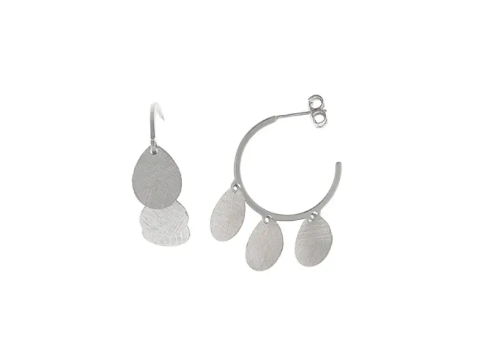 Pendentes de Aro de Prata con Chapitas