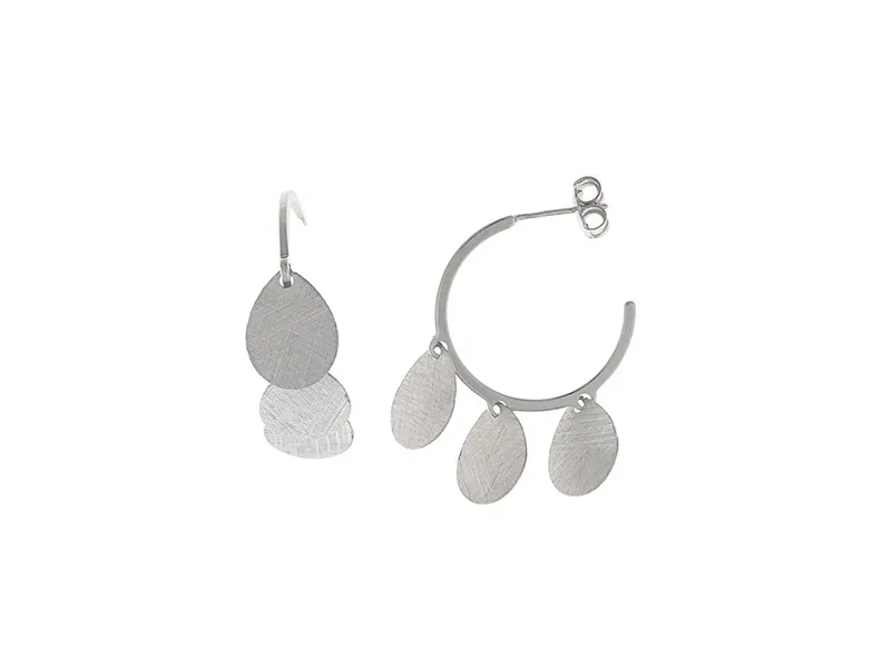 Pendentes de Aro de Prata con Chapitas