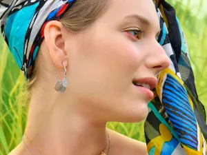 Pendientes Aros de Plata con Chapitas