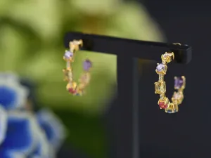 Aros de Plata Dorada