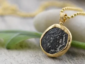 Gold Pendant with Ancient Greek Coin