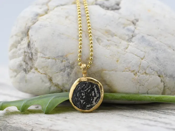 Gold Pendant with Ancient Greek Coin