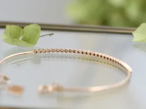 Brazalete de Oro Rosa con Diamantes