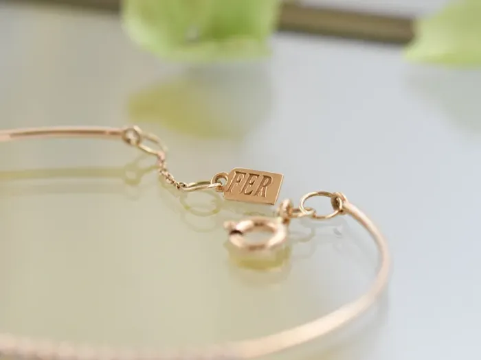 Brazalete de Oro Rosa con Diamantes