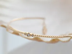 Brazalete de Ouro Rosa Vintage