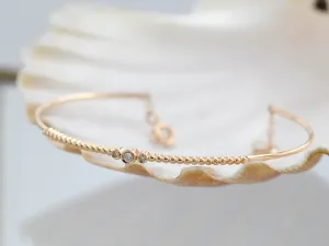Brazalete de Ouro Rosa Vintage