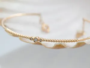 Brazalete de Ouro Rosa Vintage