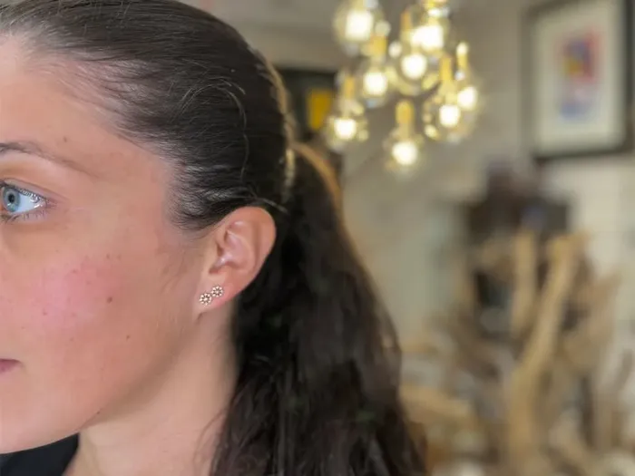 Pendientes de Oro Rosa y Diamantes