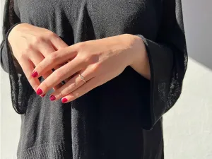 Anillo Solitario de Oro Rosa con Brillante 0,40 qt