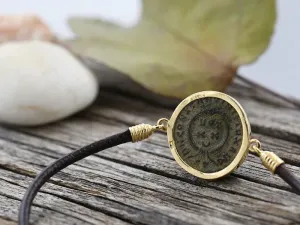 Gold Bracelet with Roman Coin