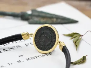 Gold Bracelet with Roman Coin Gold Bracelet with Roman Coin