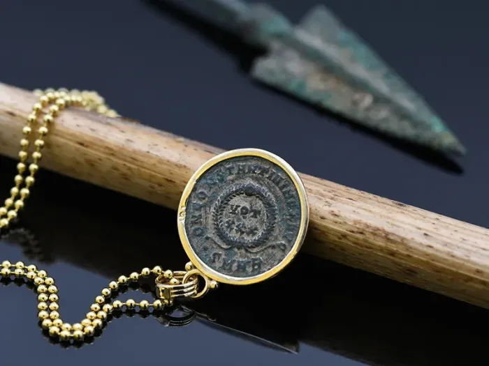 Colgante de Ouro con Moeda Romana