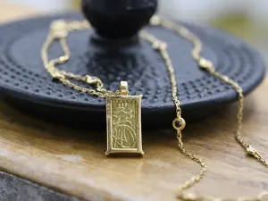Colgante de Oro con Moneda Japonesa Antigua