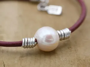 Pulseira de Prata con Perla