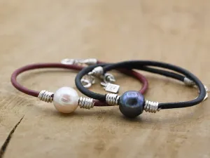 Pulseira de Prata con Perla