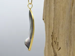 Colgante de Oro con Madre Perla Tahití