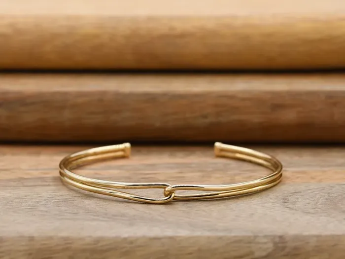 Brazalete de Ouro Infinito