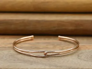Brazalete de Ouro Rosa Infinito