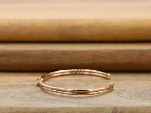 Brazalete de Ouro Rosa Infinito