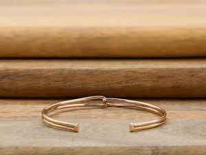 Brazalete de Oro Rosa Infinito