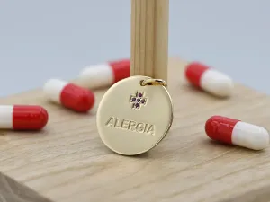 Colgante de Oro Alerta Médica