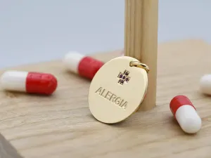 Colgante de Oro Alerta Médica