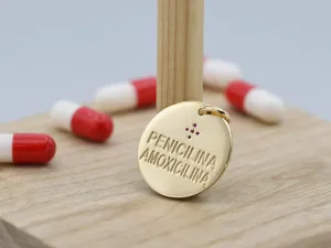 Gold Pendant Medical Alert