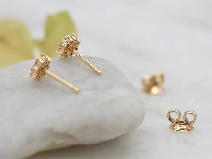 Pendentes de Ouro Rosa con Diamantes