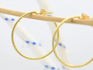 Pendentes de Aro en Ouro Matizado