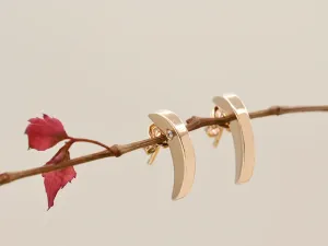 Rose Gold Earrings with Diamonds