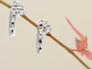 White Gold Earrings with Diamonds