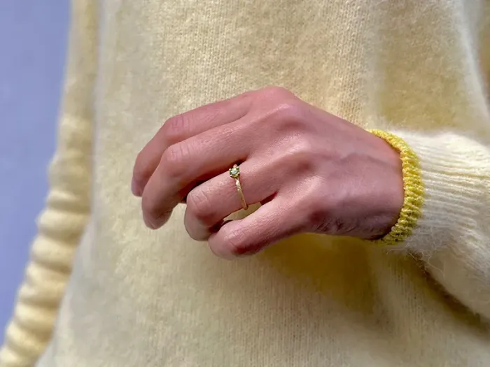 Gold Ring with Peridot