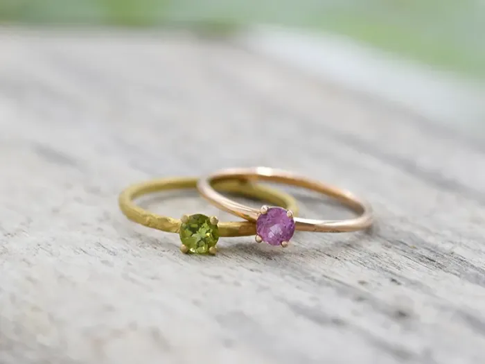 Gold Ring with Peridot