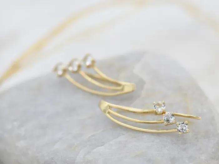 Pendientes LAOLA con Cristales de Roca