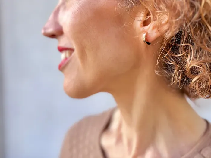 Rose Gold Earrings with Diamonds