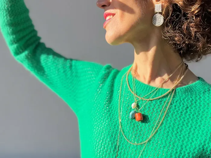 Gold Pendant with Barroque Pearl